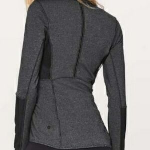 Lululemon Mesh Is More Jacket Heathered Black Size 10